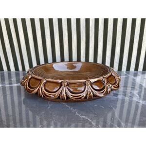 Brown Glazed Ceramic Catchall